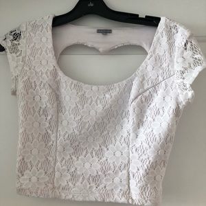 Lace crop top